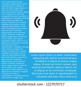 Bell icon vector