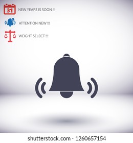 Bell icon vector