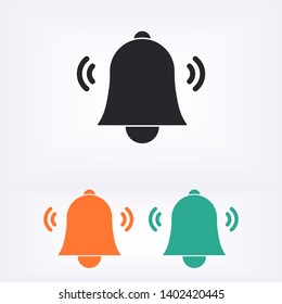 Bell icon vector. 