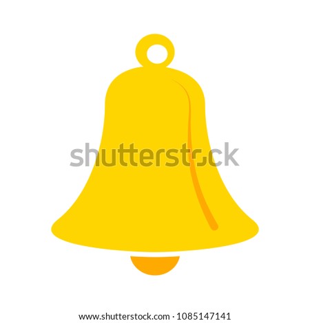 bell icon, vector alarm, alert symbol