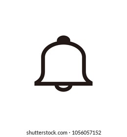 Bell icon vector.  Alarm.  service bell.  handbell sign Isolated on white background