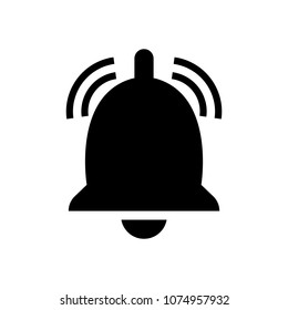 Bell icon vector, Alarm, service sign Isolated on white background. Trendy Flat style for graphic design, logo, Web site, social media, UI, mobile app.