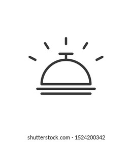 Bell icon vector, Alarm, service handbell sign Isolated on white background. Trendy Flat style for graphic design, logo, Web site, social media, UI, mobile app, EPS10