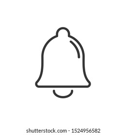 Bell icon vector, Alarm, service handbell sign Isolated on white background. Trendy Flat style for graphic design, logo, Web site, social media, UI, mobile app, EPS10