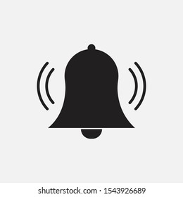 Bell icon vector, Alarm, service handbell sign. Notification icon. Bell ringing icon