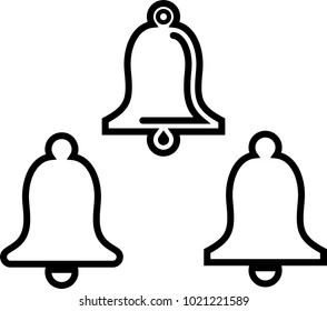 Bell Icon, Bell Vector Art Illustration