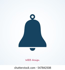 bell icon, vector best flat icon, EPS