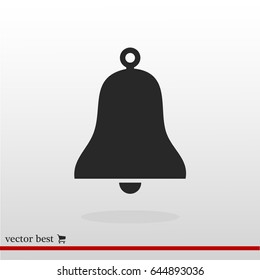 bell icon, vector best flat icon, EPS