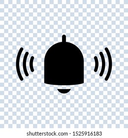 bell icon vector with blank background