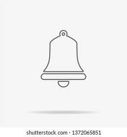 Bell icon. Vector concept illustration for design.