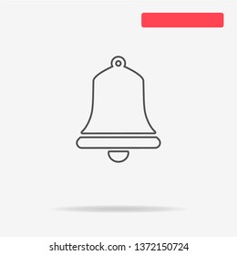 Bell icon. Vector concept illustration for design.