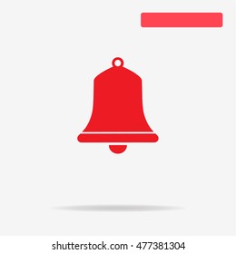Bell icon. Vector concept illustration for design.