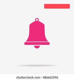 Bell icon. Vector concept illustration for design.