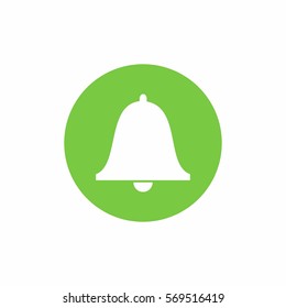 Bell icon vector design isolated on white background.