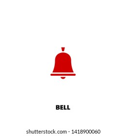 bell icon. bell vector design. sign design. red color
