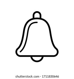 Plantillas de diseño vectorial de icono de la campana aisladas en fondo blanco