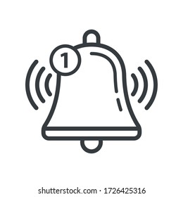 Bell icon vector design templates isolated on white background
