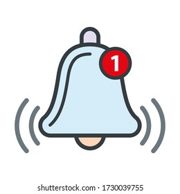 Bell icon vector design templates isolated on white background
