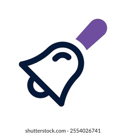 bell icon. vector dual tone icon for your website, mobile, presentation, and logo design.