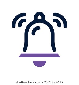 bell icon. vector dual tone icon for your website, mobile, presentation, and logo design.