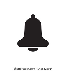 Bell icon vector. Flat design. 