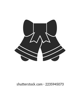 Bell icon vector flat design 