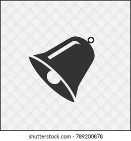 bell icon vector. Flat design image for website.