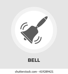 Bell icon vector. Flat icon isolated on the white background. Editable EPS file. Vector illustration.