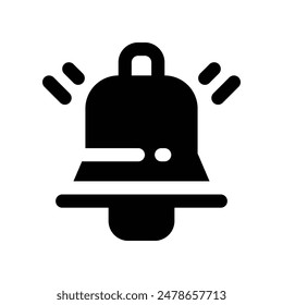 bell icon. vector glyph icon for your website, mobile, presentation, and logo design.