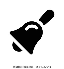 bell icon. vector glyph icon for your website, mobile, presentation, and logo design.