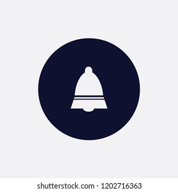 bell icon, vector illustration