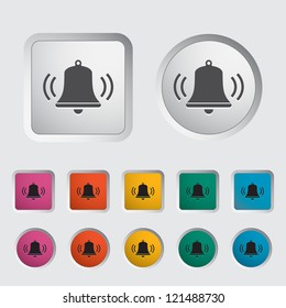 Bell icon. Vector illustration.