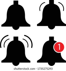 Bell icon. Vector illustration