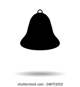 Bell icon, vector illustration 