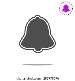 Bell icon, vector illustration
