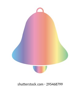 Bell icon, vector illustration