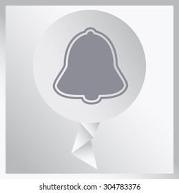 Bell icon, vector illustration