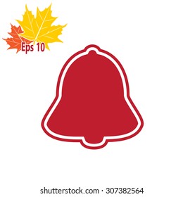 Bell icon, vector illustration
