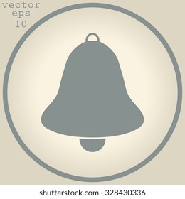 Bell icon, vector illustration