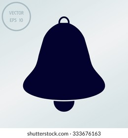 Bell icon, vector illustration