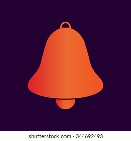 Bell icon, vector illustration