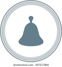 Bell icon, vector illustration