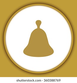 Bell icon, vector illustration