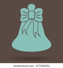 Bell icon, vector illustration