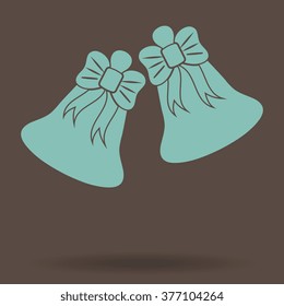 Bell icon, vector illustration