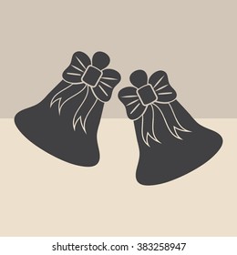 Bell icon, vector illustration