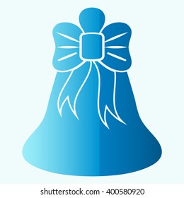 Bell icon, vector illustration