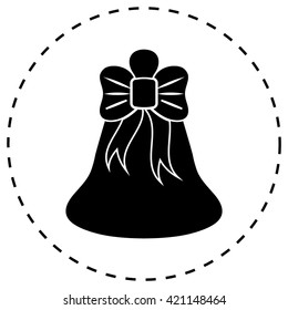 Bell icon, vector illustration