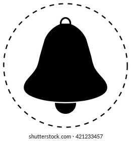Bell icon, vector illustration