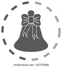 Bell icon, vector illustration